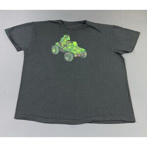 Rare Vintage Y2K Gorillaz Band Tee Geep Jeep Art Album Tour Concert Promo Black